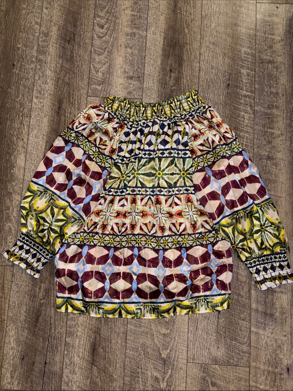 Ramy Brook Chela Printed Silk Blouse NWT - Picture 9 of 9